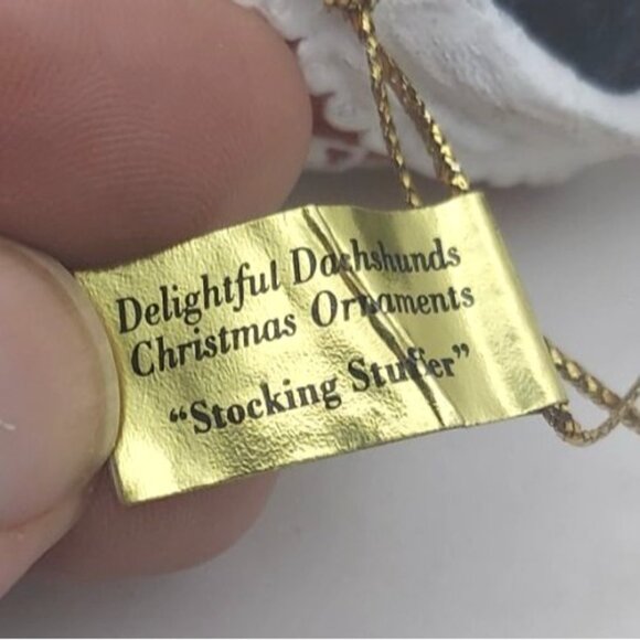 Danbury Mint Delightful Dachshunds Christmas Ornaments Set of 3 Original Box - Picture 8 of 12